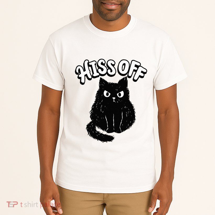 Hiss Off Grumpy Animal Lover Cute Kitten Cat Pet Owner Tall T-Shirt