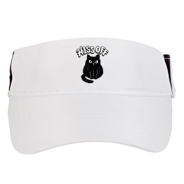 Hiss Off Grumpy Animal Lover Cute Kitten Cat Pet Owner Adult Drive Performance Visor