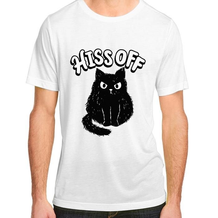 Hiss Off Grumpy Animal Lover Cute Kitten Cat Pet Owner Adult ChromaSoft Performance T-Shirt