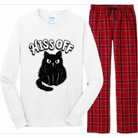 Hiss Off Grumpy Animal Lover Cute Kitten Cat Pet Owner Long Sleeve Pajama Set