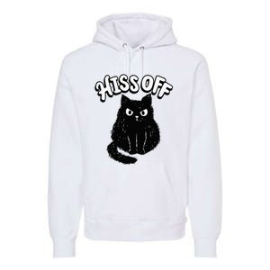 Hiss Off Grumpy Animal Lover Cute Kitten Cat Pet Owner Premium Hoodie