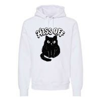 Hiss Off Grumpy Animal Lover Cute Kitten Cat Pet Owner Premium Hoodie