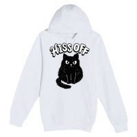 Hiss Off Grumpy Animal Lover Cute Kitten Cat Pet Owner Premium Pullover Hoodie