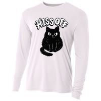 Hiss Off Grumpy Animal Lover Cute Kitten Cat Pet Owner Cooling Performance Long Sleeve Crew