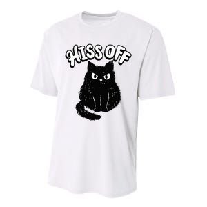 Hiss Off Grumpy Animal Lover Cute Kitten Cat Pet Owner Performance Sprint T-Shirt