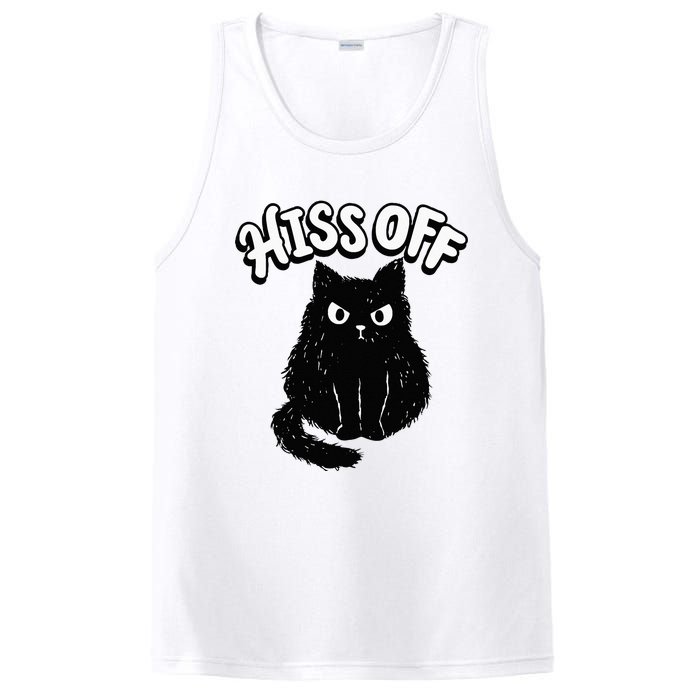 Hiss Off Grumpy Animal Lover Cute Kitten Cat Pet Owner PosiCharge Competitor Tank