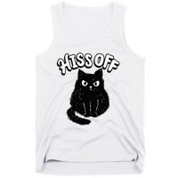 Hiss Off Grumpy Animal Lover Cute Kitten Cat Pet Owner Tank Top