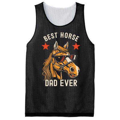 Horse Owner Gift Man Best Horse Dad Ever Mesh Reversible Basketball Jersey Tank