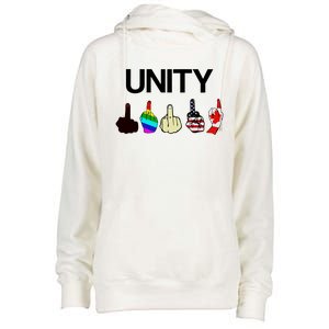 Hang Over Gang Unity Flags Womens Funnel Neck Pullover Hood