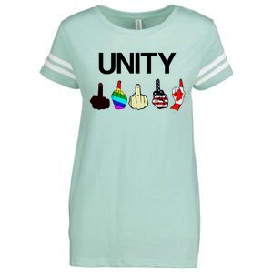 Hang Over Gang Unity Flags Enza Ladies Jersey Football T-Shirt