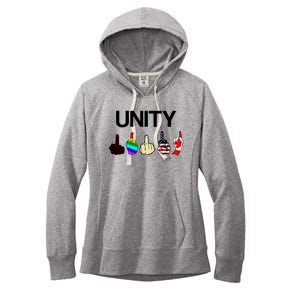 Hang Over Gang Unity Flags Women's Fleece Hoodie