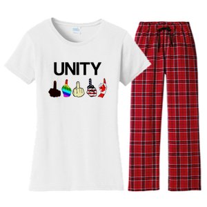 Hang Over Gang Unity Flags Women's Flannel Pajama Set