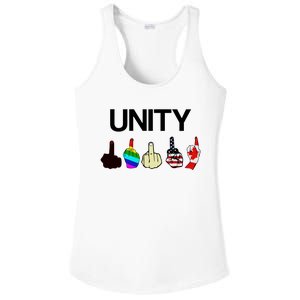 Hang Over Gang Unity Flags Ladies PosiCharge Competitor Racerback Tank