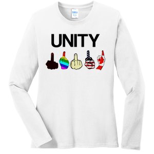 Hang Over Gang Unity Flags Ladies Long Sleeve Shirt