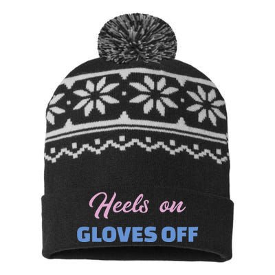 Heels On Gloves Pro Trump USA-Made Snowflake Beanie