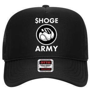 $HOGE ARMY Bitcoin Crypto Coin Doge High Crown Mesh Back Trucker Hat