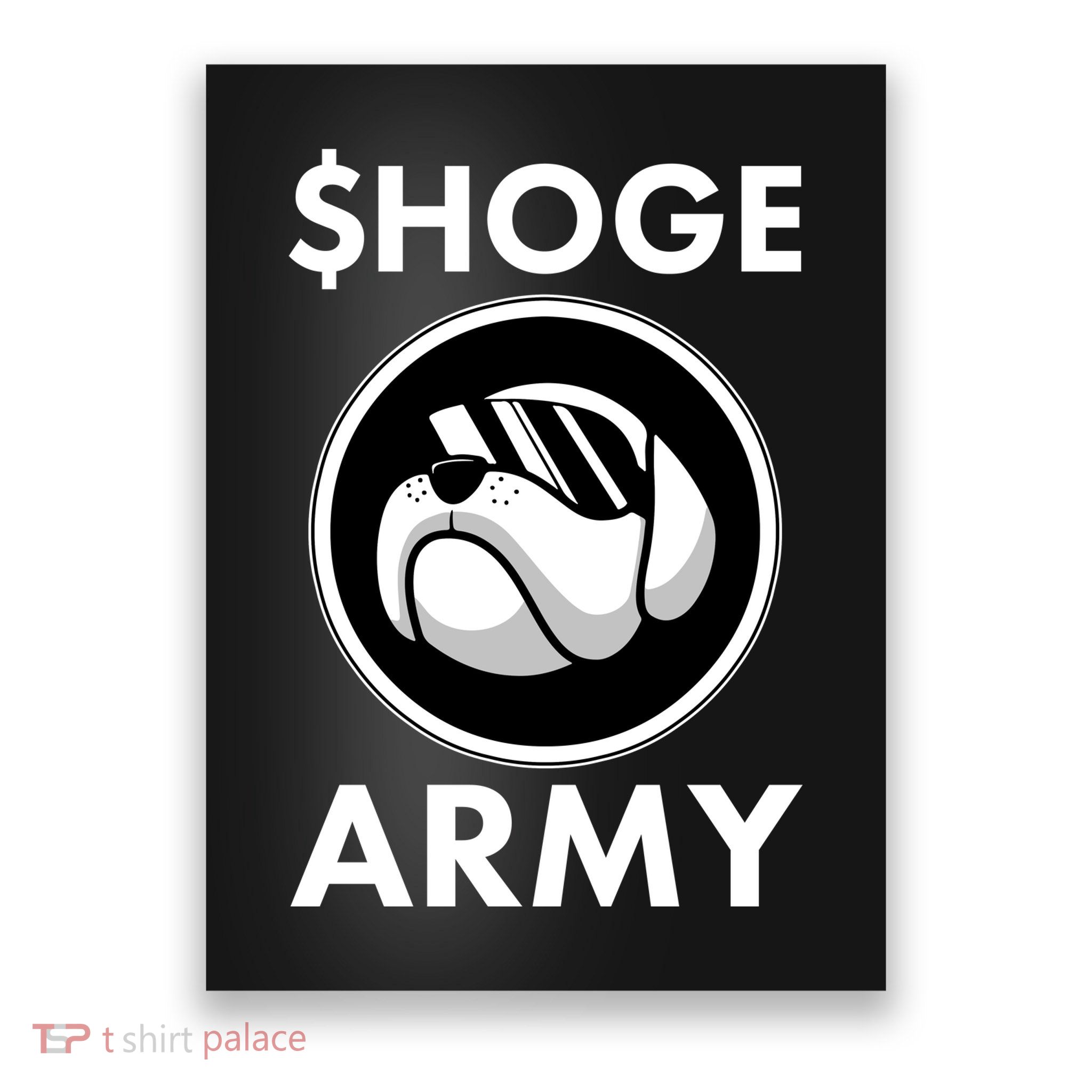 $HOGE ARMY Bitcoin Crypto Coin Doge Poster