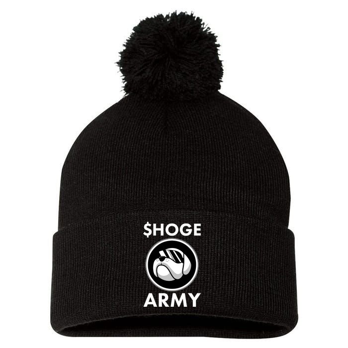 $HOGE ARMY Bitcoin Crypto Coin Doge Pom Pom 12in Knit Beanie