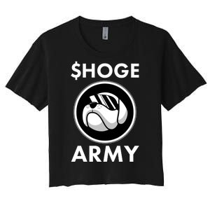 $HOGE ARMY Bitcoin Crypto Coin Doge Women's Crop Top Tee