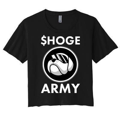 $HOGE ARMY Bitcoin Crypto Coin Doge Women's Crop Top Tee