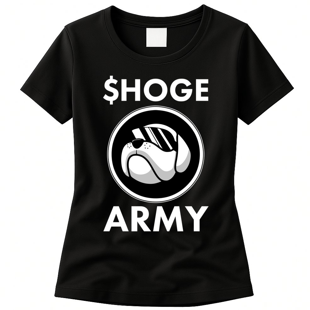 $HOGE ARMY Bitcoin Crypto Coin Doge Womens T-Shirt