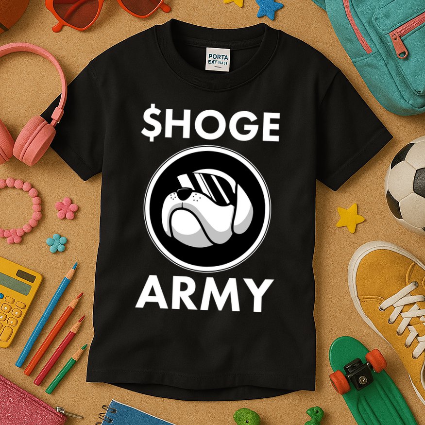 $HOGE ARMY Bitcoin Crypto Coin Doge Kids T-Shirt