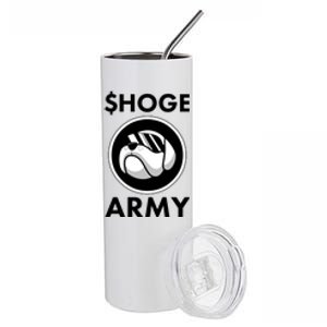 $HOGE ARMY Bitcoin Crypto Coin Doge Stainless Steel Tumbler