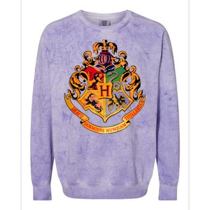 Hogwarts School Emblem Colorblast Crewneck Sweatshirt