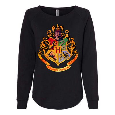 Hogwarts School Emblem Womens California Wash Sweatshirt