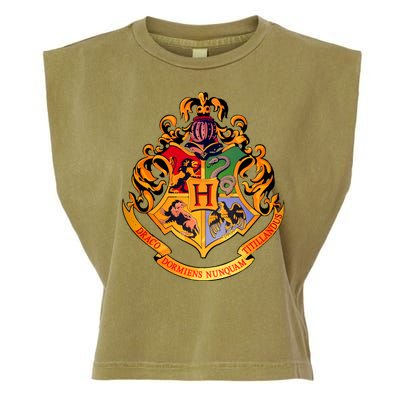 Hogwarts School Emblem Garment-Dyed Women's Muscle Tee