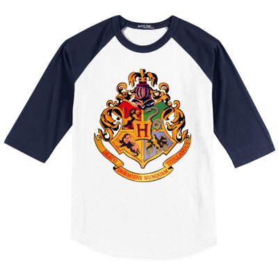 Hogwarts School Emblem Baseball Sleeve Shirt