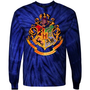 Hogwarts School Emblem Tie-Dye Long Sleeve Shirt