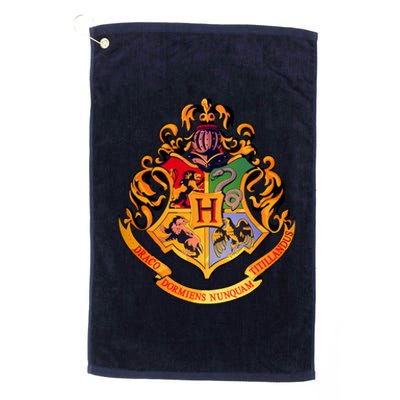 Hogwarts School Emblem Platinum Collection Golf Towel