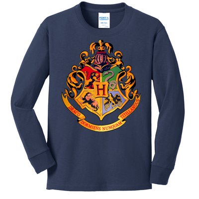 Hogwarts School Emblem Kids Long Sleeve Shirt