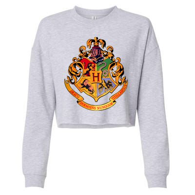 Hogwarts School Emblem Cropped Pullover Crew