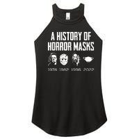 History Of Horror Masks Lazy Halloween Costume Face Mask Women’s Perfect Tri Rocker Tank