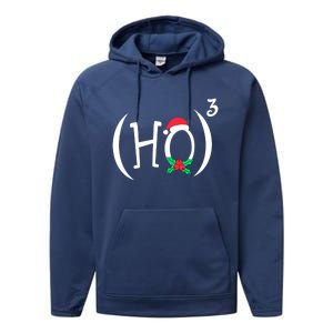 Ho3 Or Ho Cube Funny Christmas Math Teachers Themed Gift Performance Fleece Hoodie