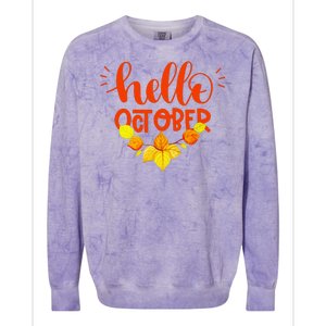 Hello October Colorblast Crewneck Sweatshirt