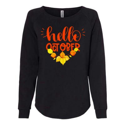 Hello October Womens California Wash Sweatshirt