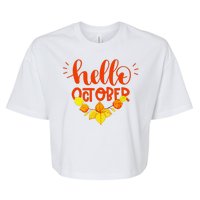 Hello October Bella+Canvas Jersey Crop Tee