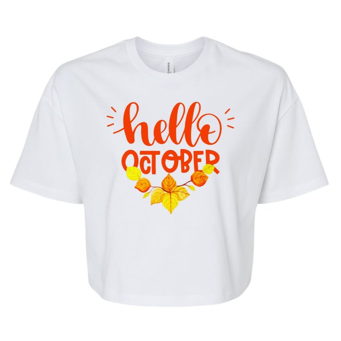 Hello October Bella+Canvas Jersey Crop Tee