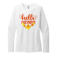 Hello October Womens CVC Long Sleeve Shirt