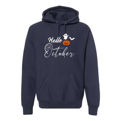 Hello October | Halloween Premium Hoodie