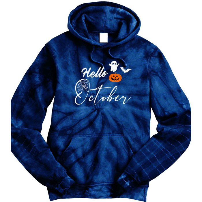 Hello October | Halloween Tie Dye Hoodie