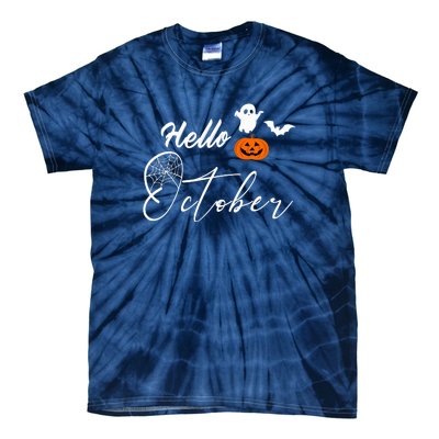 Hello October | Halloween Tie-Dye T-Shirt