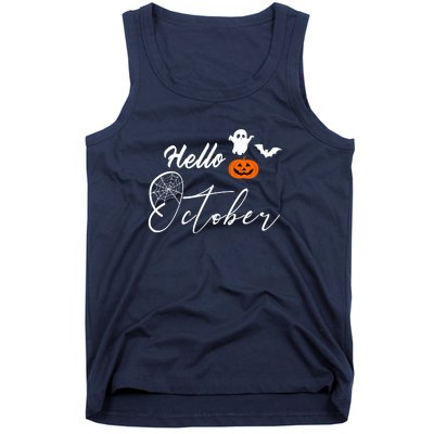 Hello October | Halloween Tank Top