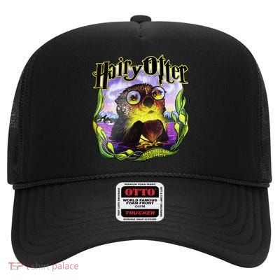Hairy Otter High Crown Mesh Back Trucker Hat