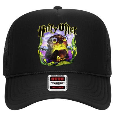 Hairy Otter High Crown Mesh Back Trucker Hat