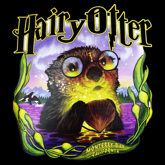 Hairy Otter Flat Bill Trucker Hat