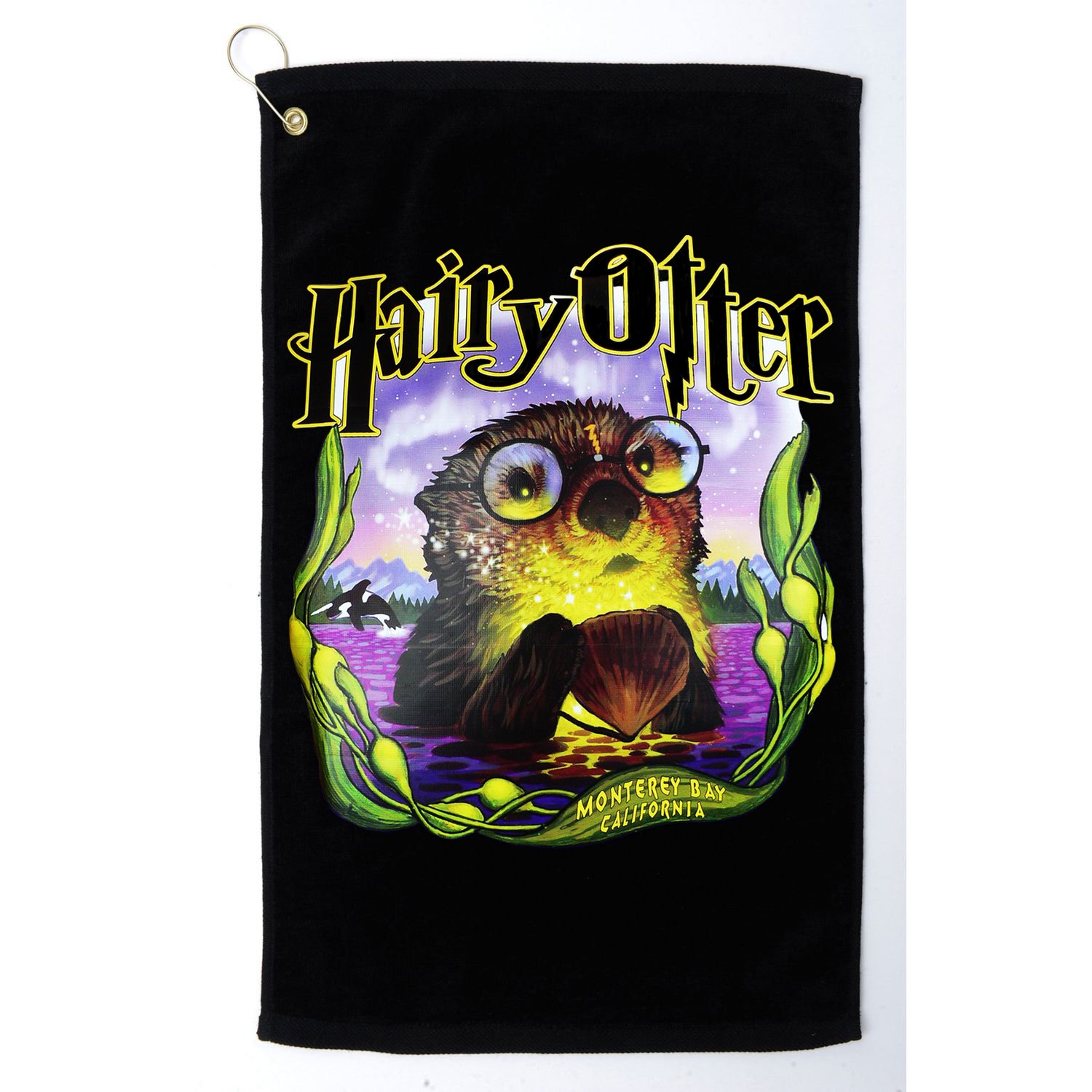 Hairy Otter Golf Towel